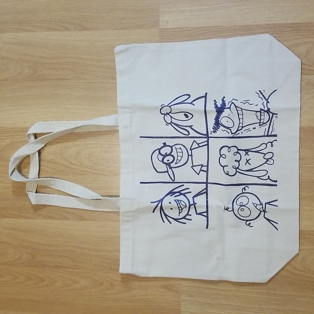 YTV Stickin' Around Tote Bag Natural NWT